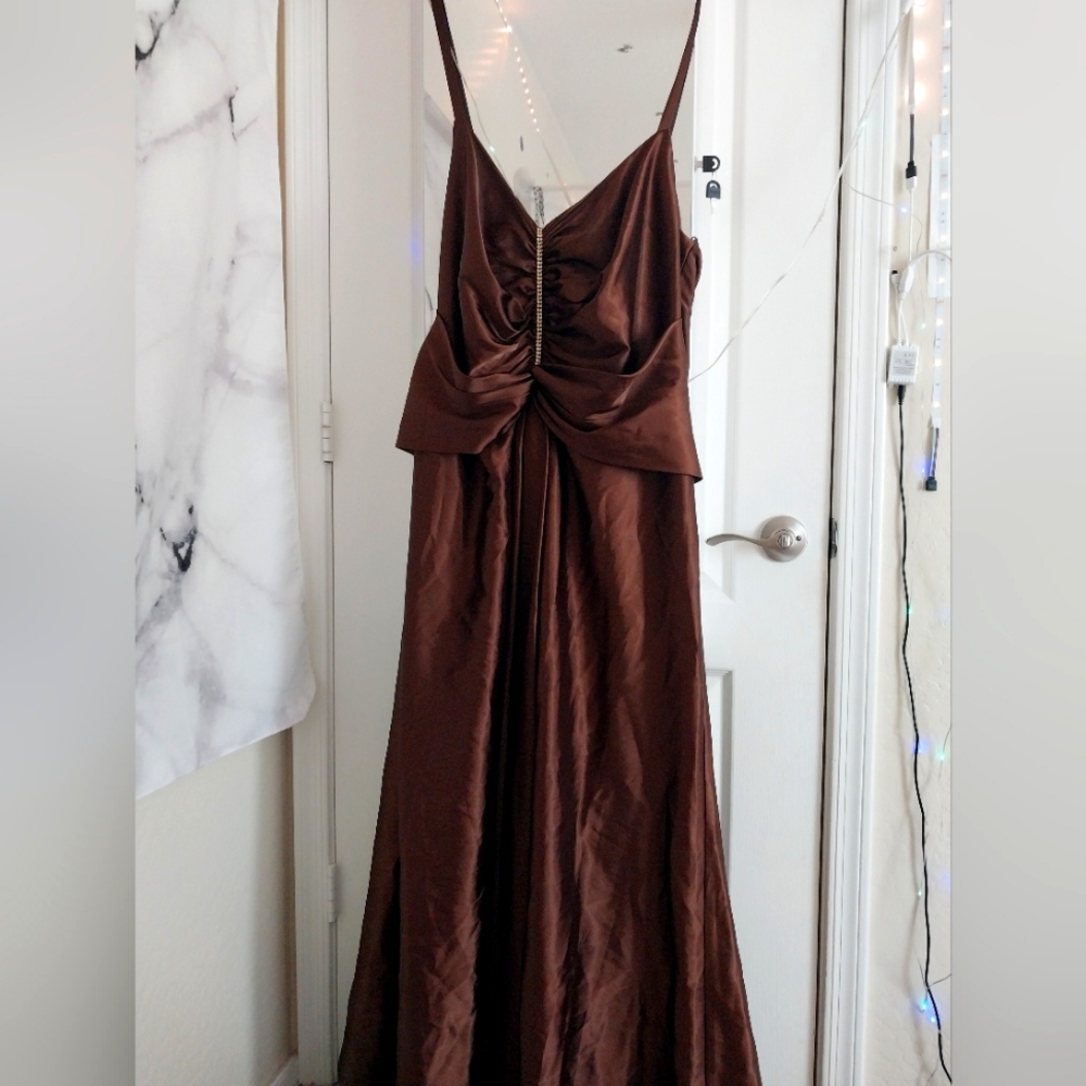 Silk Brown Dress